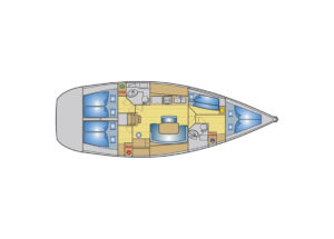 Yachtlayout Cyclades 43