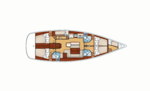 Yachtlayout Oceanis 50