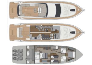 Yachtlayout Pearl 65 „Honeybeez“