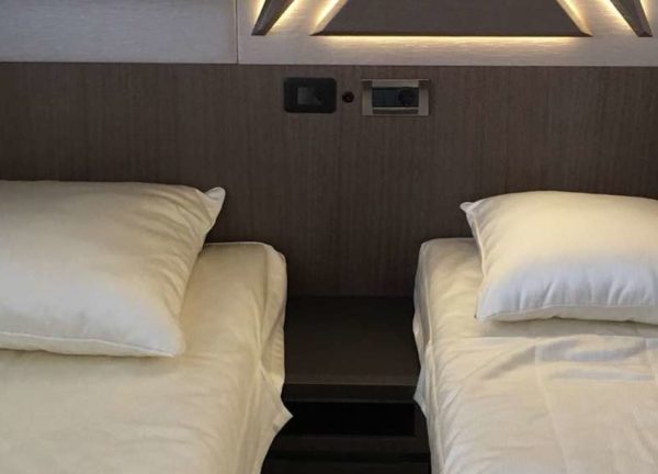 two bed cabin motor yacht charter galeon 640 fly mallorca