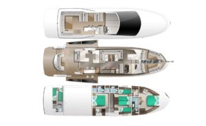 Yachtlayout Galeon 640 Fly „Habana IV“