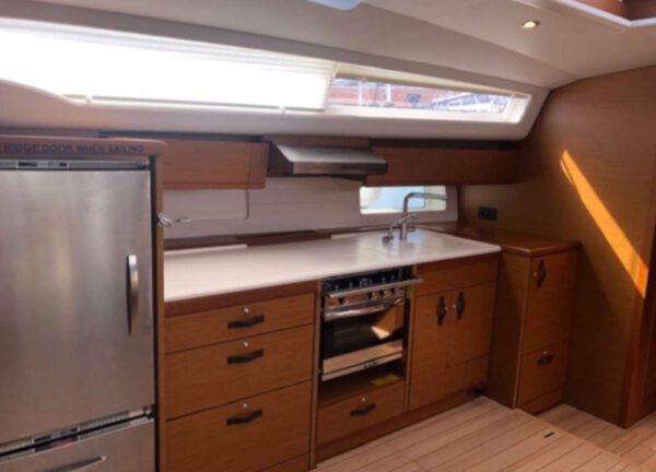 kitchen sailing yacht jeanneau 54 mallorca