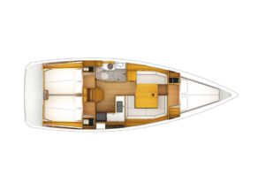 Yachtlayout Sun Odyssey 389