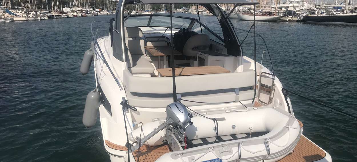 Heck Motoryacht bavaria s36 open Mallorca