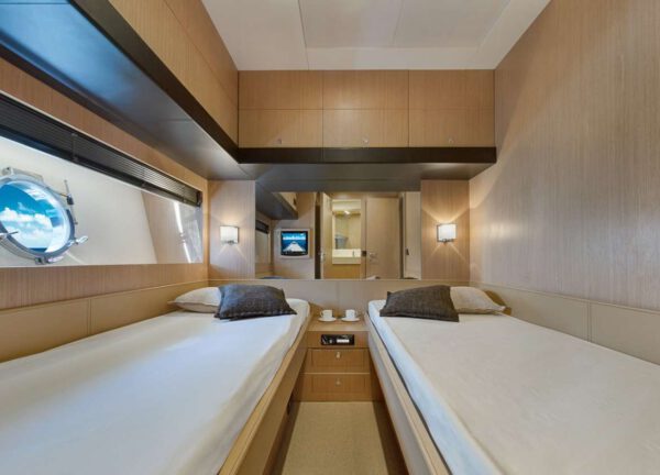 two bed cabin motor yacht riva venere 75 ibiza