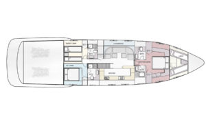 Yachtlayout Mangusta 72 „That’s Amore“