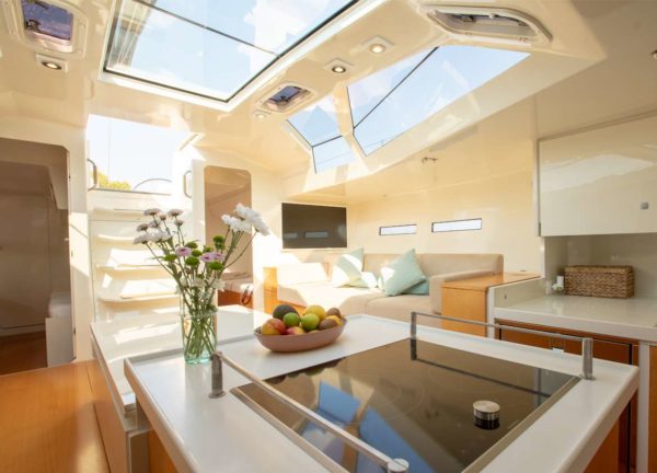 kitchen sailing yacht vismara marine 62 miyabi