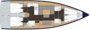 Yachtlayout Bavaria C45 Style