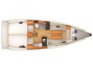 Yachtlayout Sun Odyssey 349