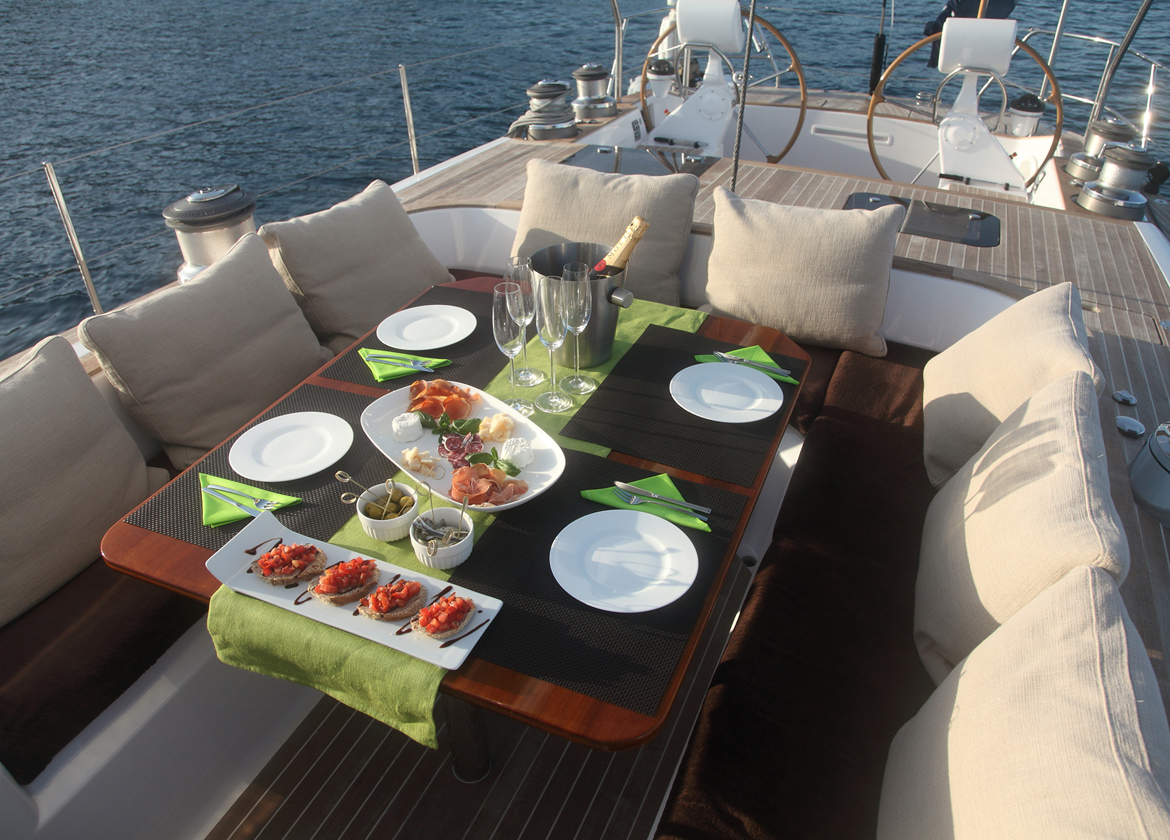 upperdeck seating luxury yacht nautors swan eastern mediterranean