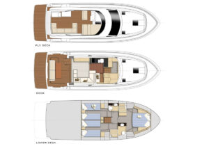 Yachtlayout Bavaria 420 Virtesse Fly