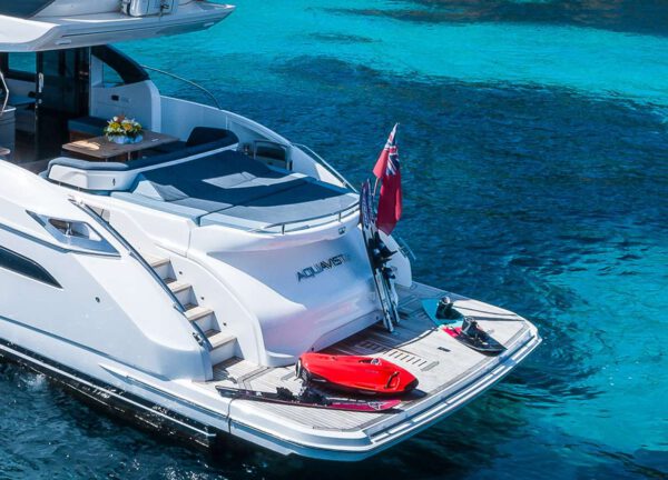 rear motor yacht charter princess s60 aquavista mallorca