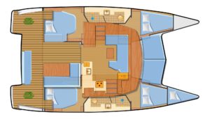 Yachtlayout Fountaine Pajot Isla 40