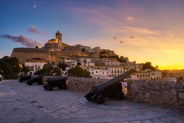 island hopping balearics Ibiza town