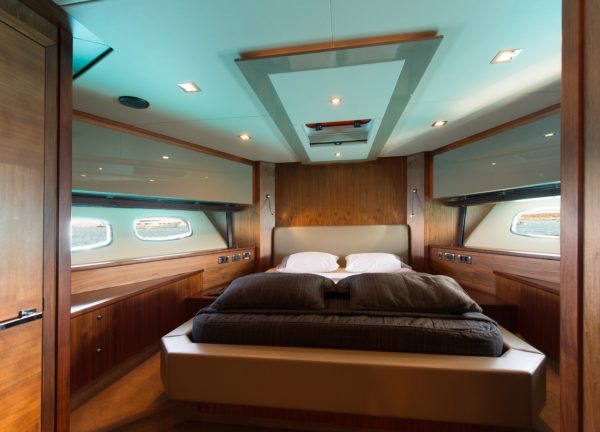 vip cabin luxury yacht sunseeker predator 84 balearic islands