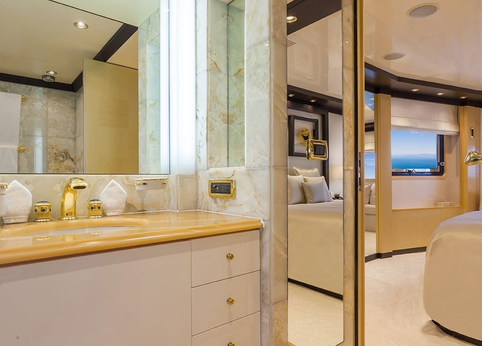 bathroom luxury yacht omega 82 western mediterranean