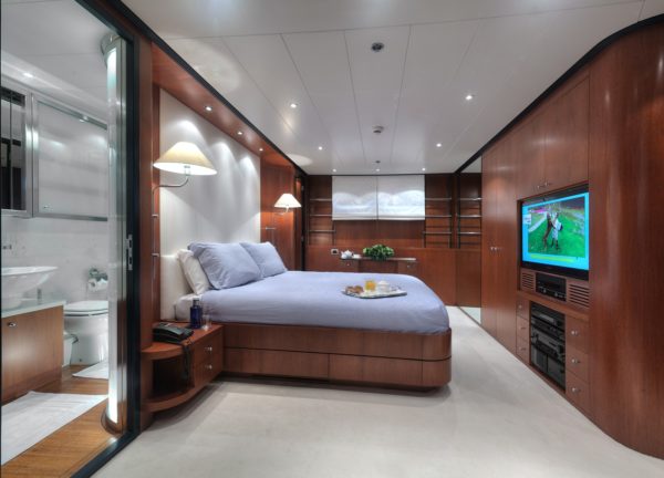 vip cabin luxury yacht sanlorenzo 100 charter balearics