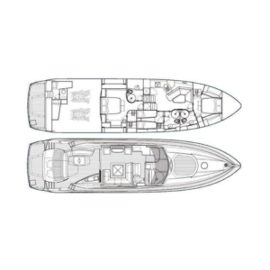 Yachtlayout Sunseeker Predator 82 “Froggy”