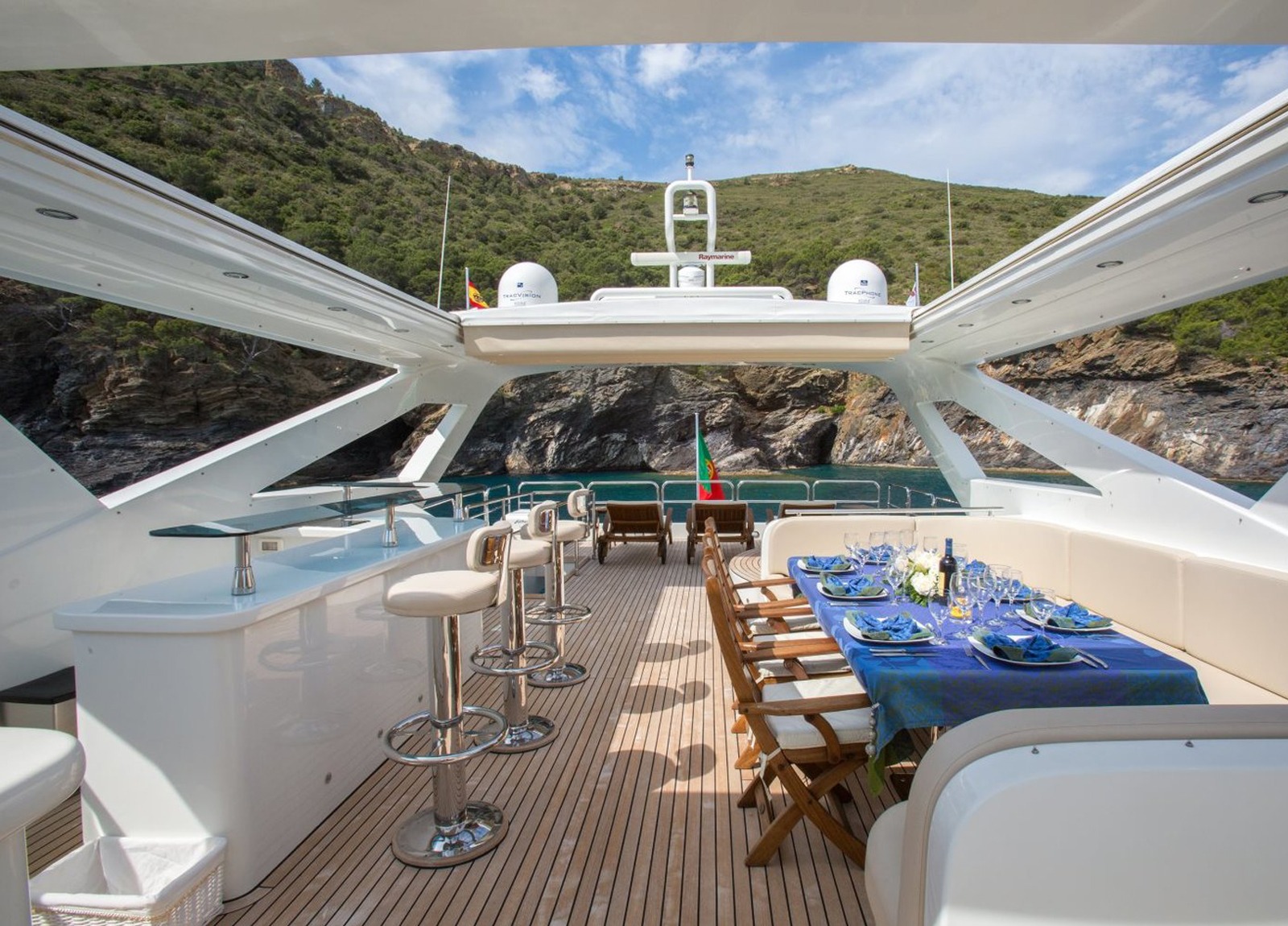 upperdeck exterior luxury yacht bilgin 34m madness balearic islands