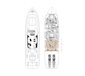 Yachtlayout Mangusta 92 “Five Stars”