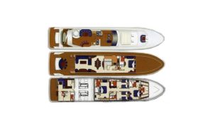 Yachtlayout Bilgin Fly 110 “Madness”