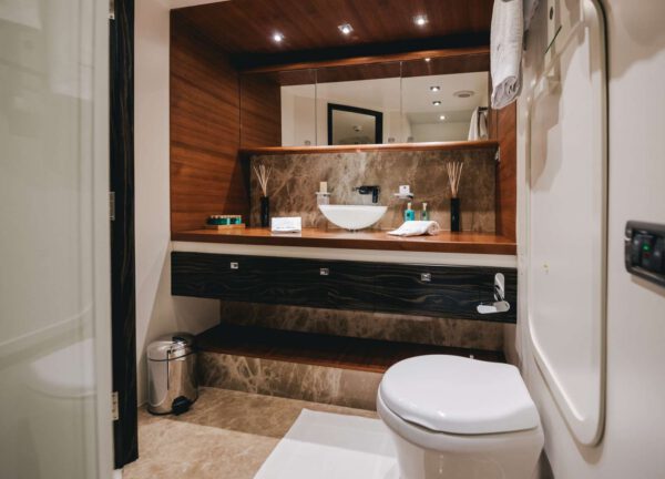 bathroom mega yacht oceanline 127 one blue croatia