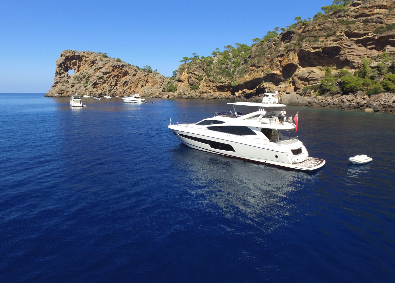 luxusyacht sunseeker 75 balearic islands charter