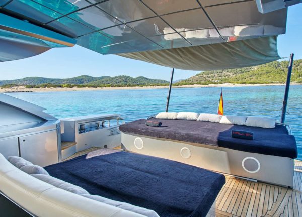 sundeck Luxury Yacht pershing 80 halley balearic islands