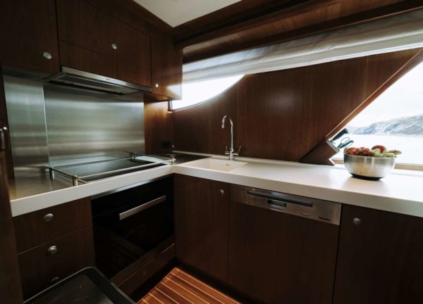 kitchen luxury yacht for charter mallorca las ninas