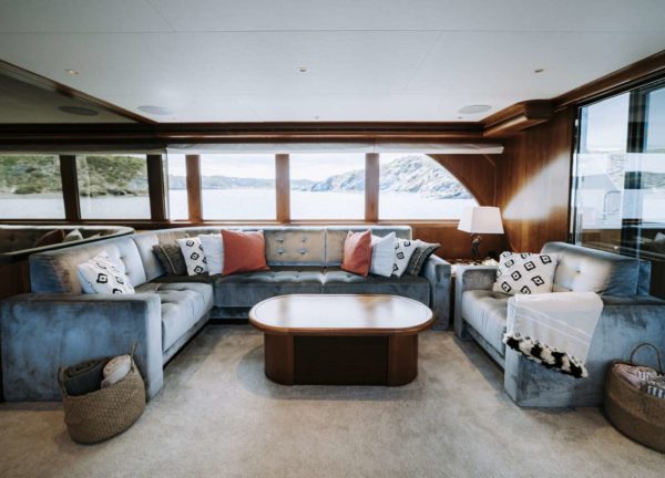 living room luxury yacht for charter mallorca las ninas