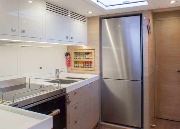 kitchen luxury yacht oyster 825 champagne hippy balearics