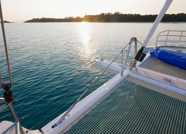 rear luxury catamaran lagoon sixty 5 kingfisher balearics