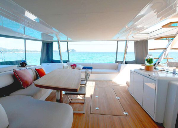 upperdeck luxury catamaran lagoon sixty 5 kingfisher balearics