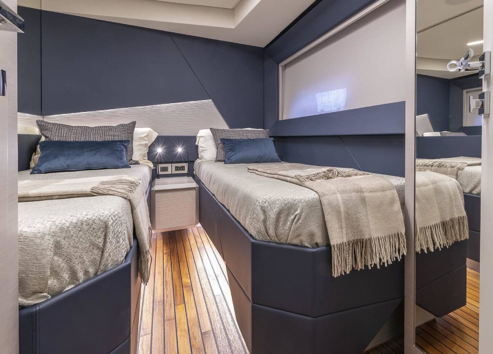 two bed cabin luxury yacht pershing 7x marleena viii