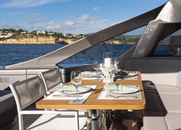 upperdeck luxury yacht pershing 7x marleena viii balearic islands