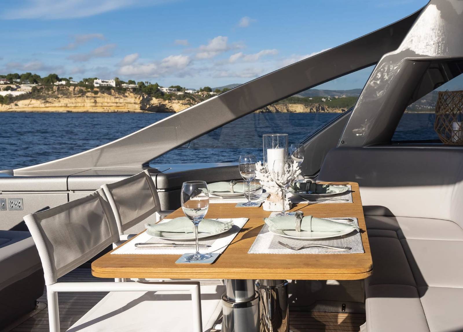 upperdeck luxury yacht pershing 7x marleena viii balearic islands