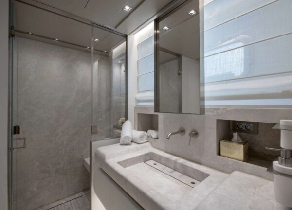 bathroom luxury yacht sanlorenzo sl 106 andiamo croatia charter