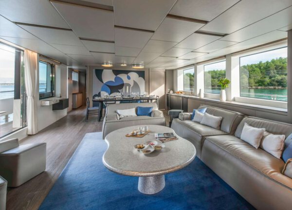 lounge luxury yacht sanlorenzo sl 106 andiamo croatia charter