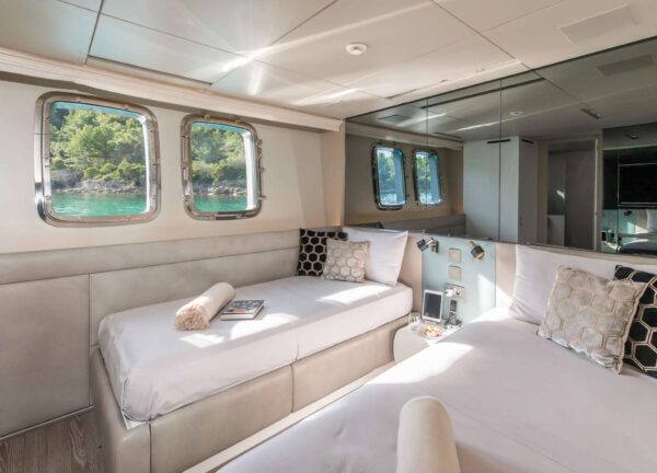 two bed cabin luxury yacht sanlorenzo sl 106 andiamo croatia