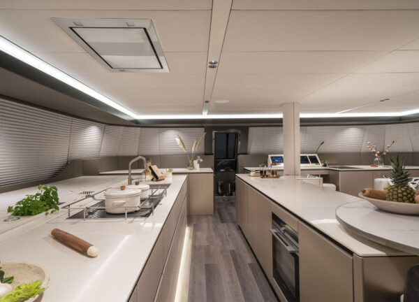 kitchen luxury yacht sunreef 70 yolo