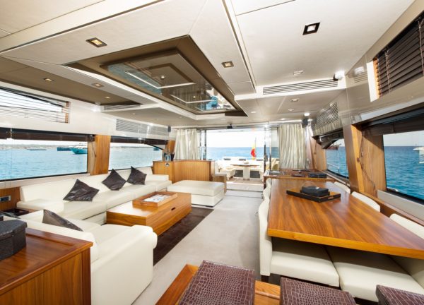 lounge luxury yacht sunseeker predator 84 balearics