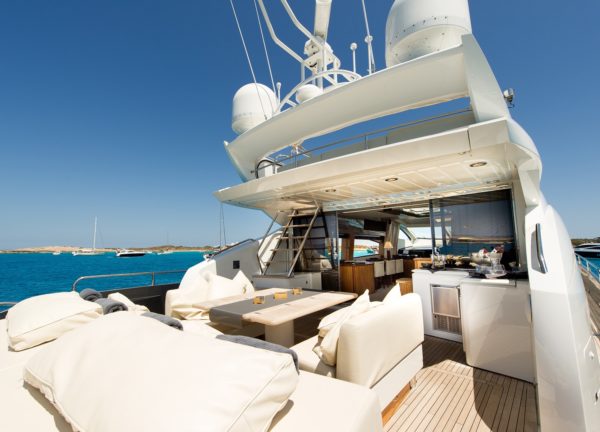 upperdeck luxury yacht sunseeker predator 84 balearic islands