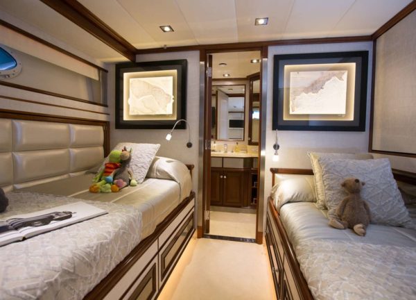 twin cabin luxury yacht my ascari balearic islands