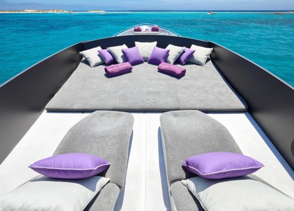 sunbeds luxury yacht pershing 90 shalimar ii balearics