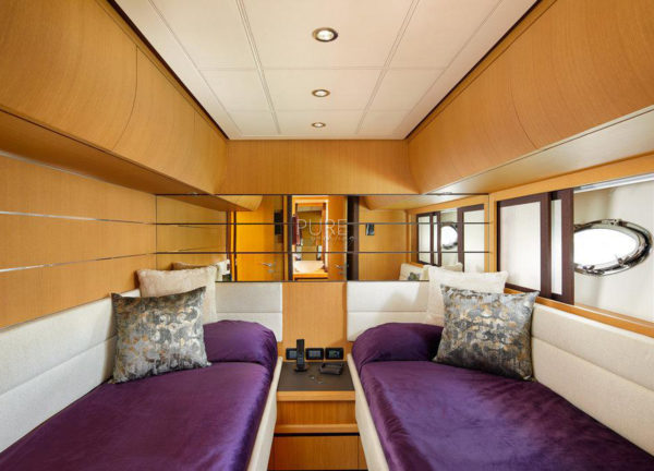 twin cabin luxury yacht pershing 90 shalimar ii balearics