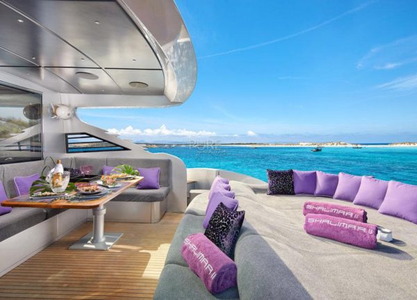 upperdeck seating luxury yacht pershing 90 shalimar ii balearics