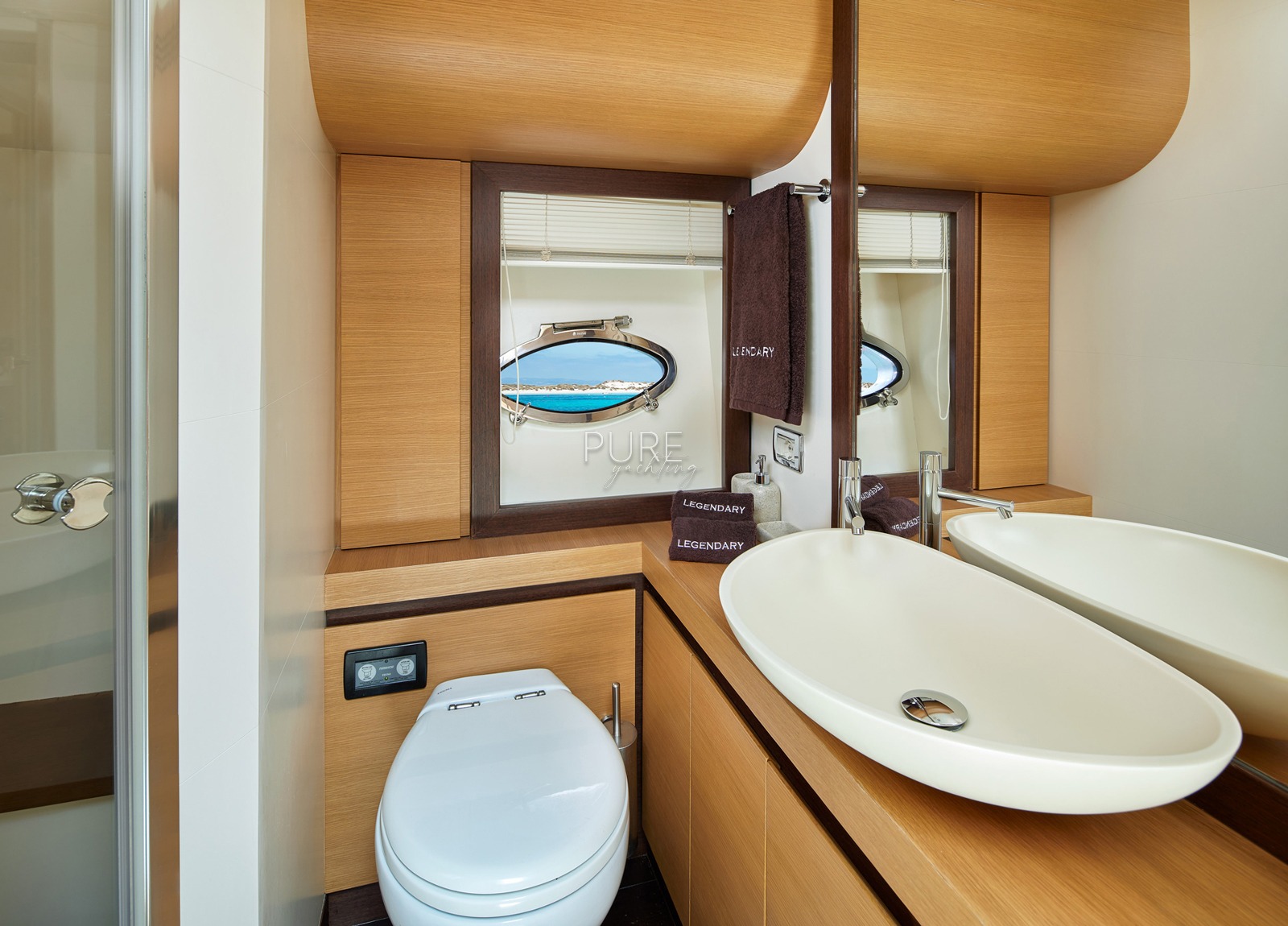 bathroom luxury yacht pershing 72 legendary balearics