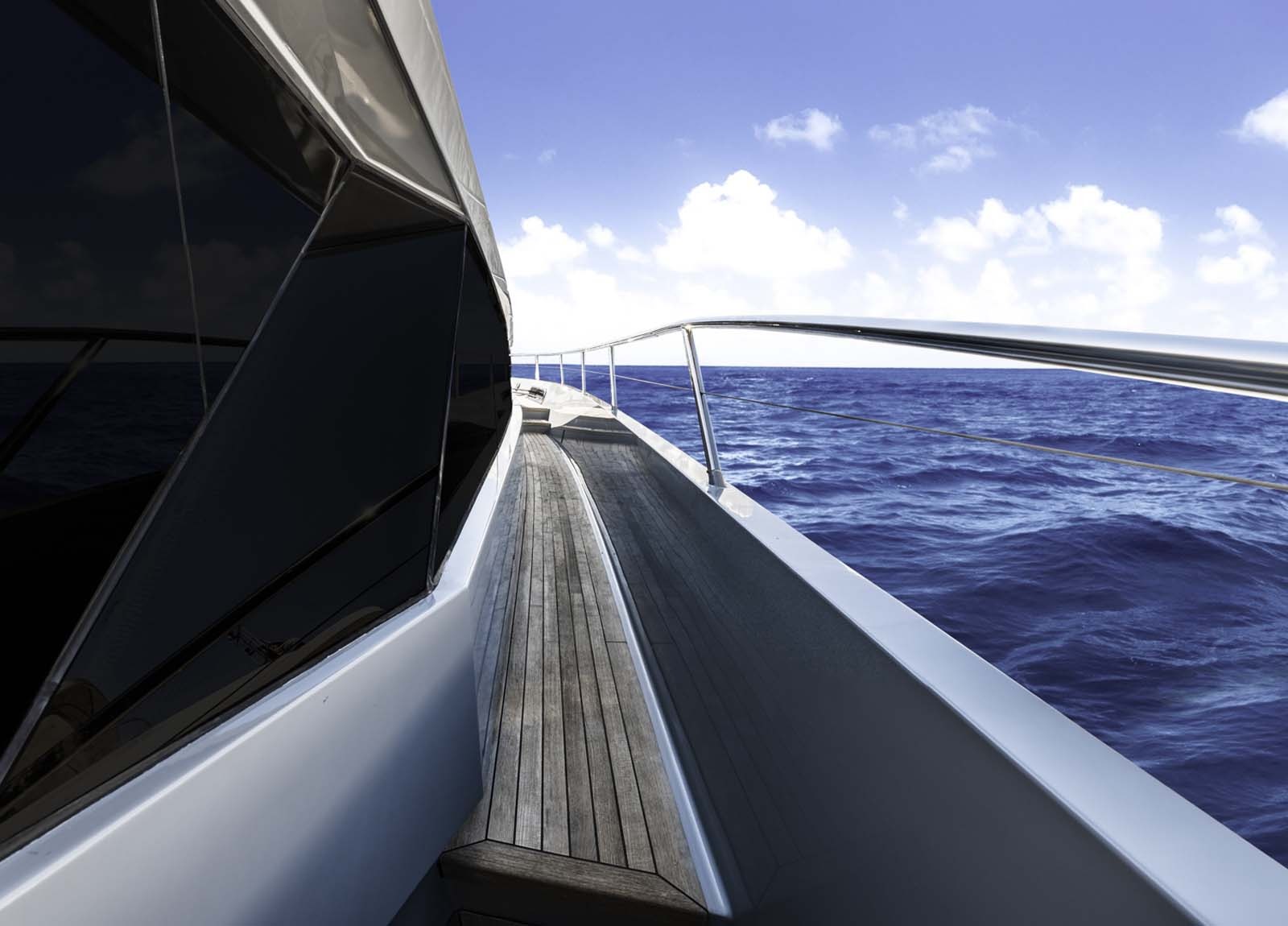 luxury yacht parker johnson 150 andiamo railing