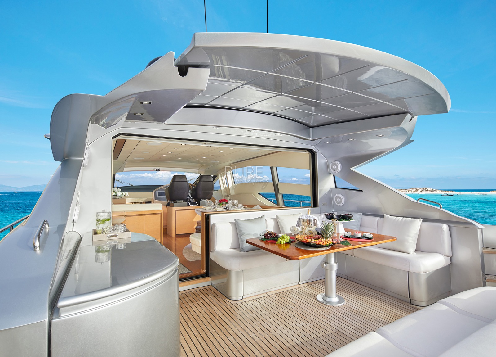 upperdeck luxury yacht pershing 72 legendary balearic islands