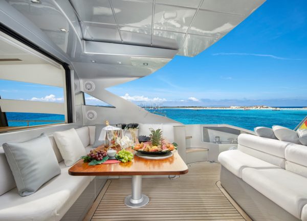 upperdeck seating luxury yacht pershing 72 legendary balearic islands